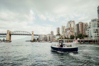 Ferry in False Creek near Vancouver, BC