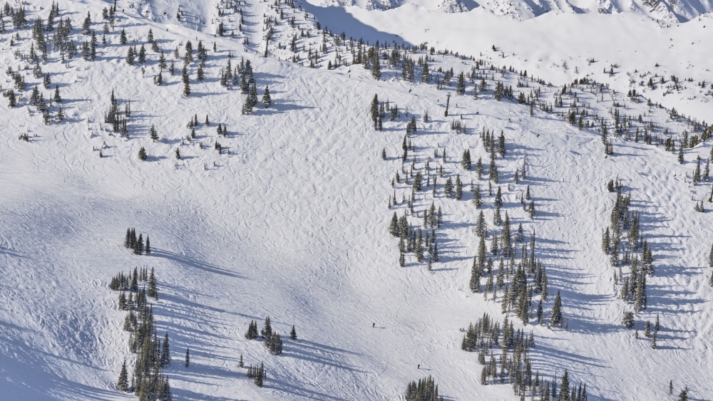 Skiers in BC, Canada